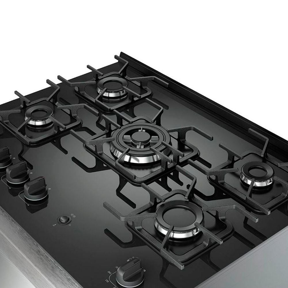 Fogão De Piso Mueller 5 Bocas Decorato Vetro G3 Inox - DIVERSOS