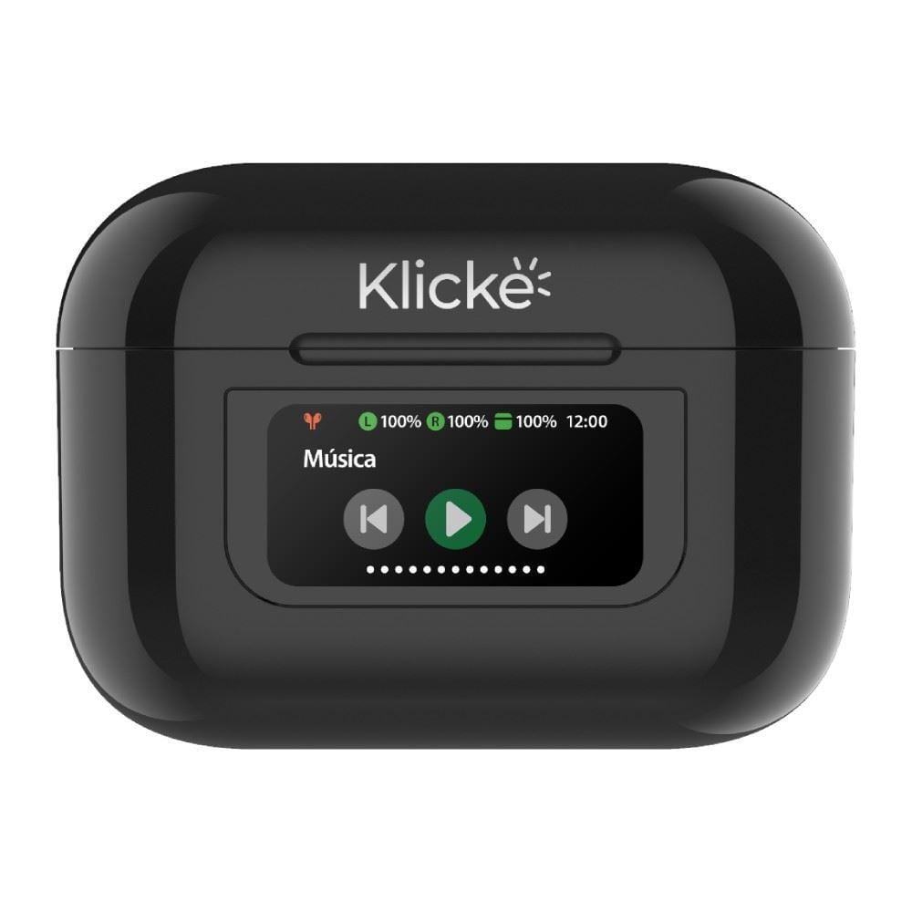 Fone de Ouvido Bluetooth com Cancelamento de Ruído Klicke Ks400 - Preto