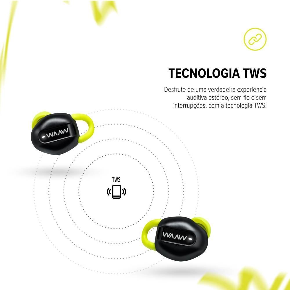 Fone De Ouvido Bluetooth Waaw By Alok Move 200