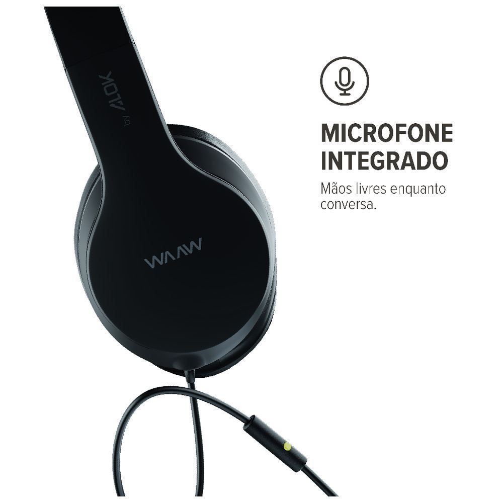 Fone De Ouvido Sense 100Hw Waaw By Alok - Preto