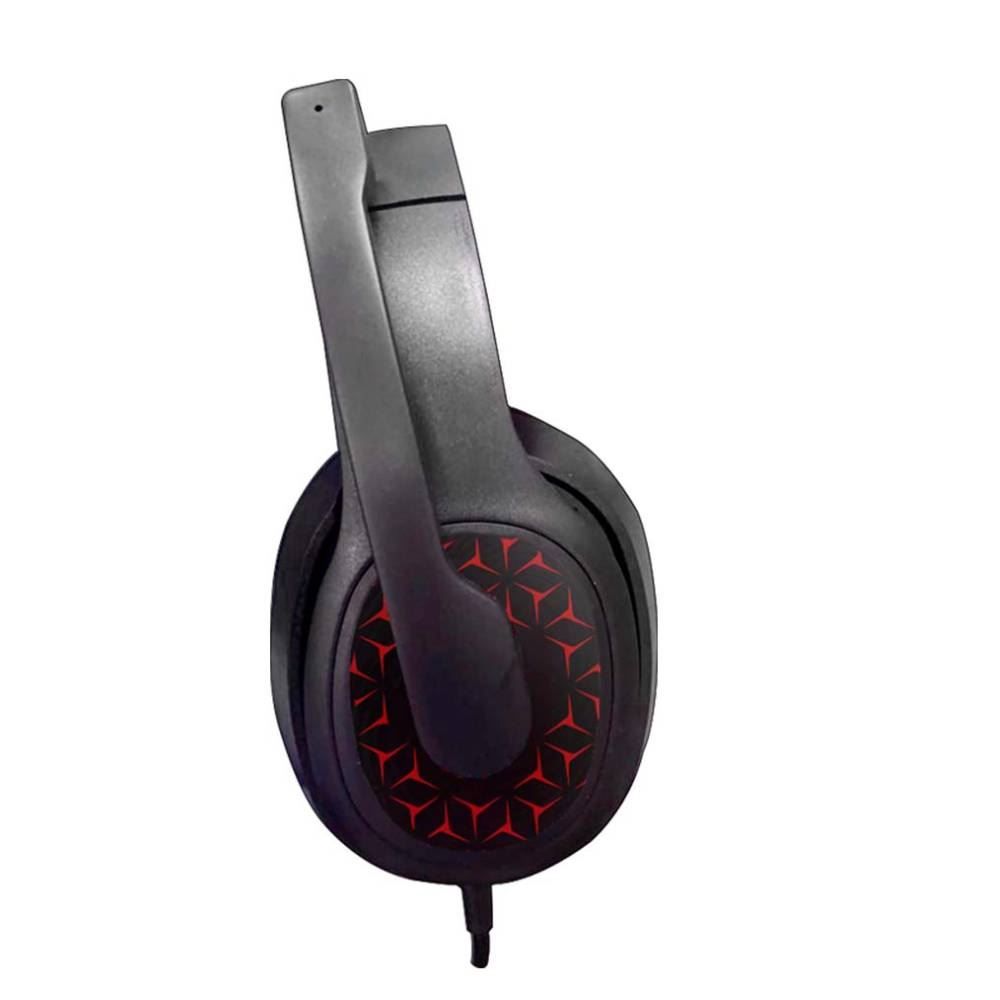 Fone Ouvido Headset Gamer Emperor P3+P2 Elg - Preto/Vermelho
