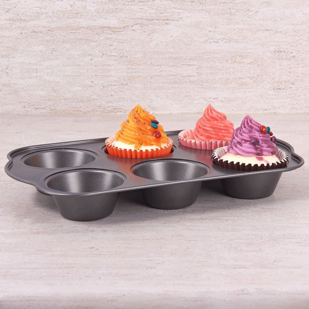 Forma De Cupcake Havan Casa 6 Unidades - Cinza