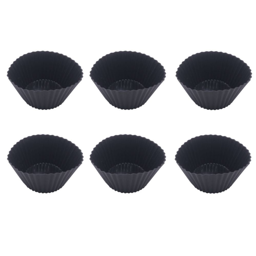 Forma De Cupcake Havan Casa Basic 6 Peças - Preta