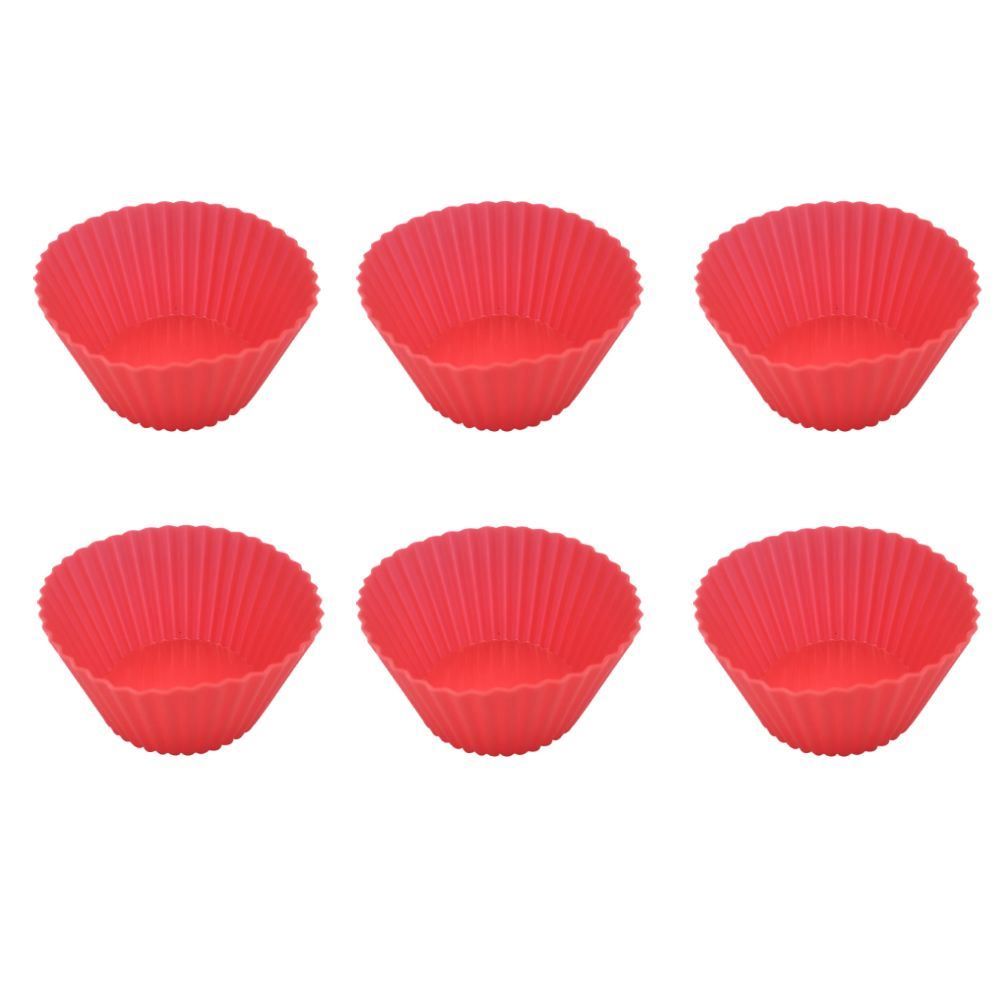 Forma De Cupcake Havan Casa Basic 6 Peças - Vermelho