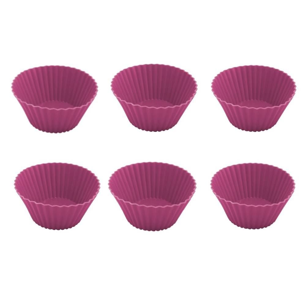 Forma De Cupcake Havan Casa Basic 6 Peças - Violeta
