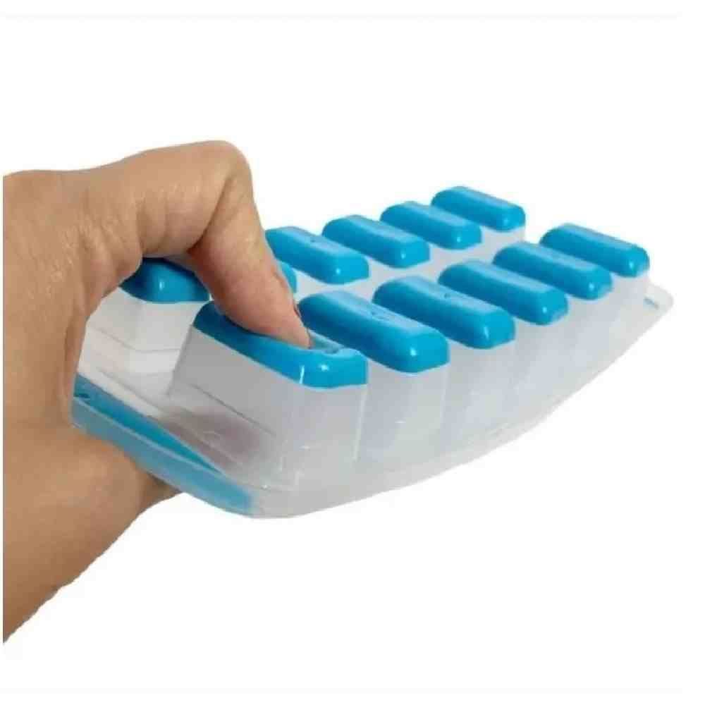 Forma De Gelo Em Silicone Western Etilux - 12 Cubos