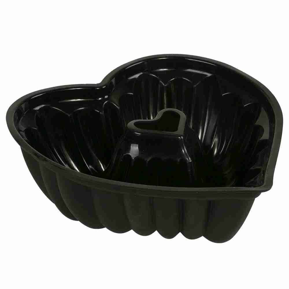 Forma De Silicone Havan Casa Coração Basic 27.5Cm - Preto