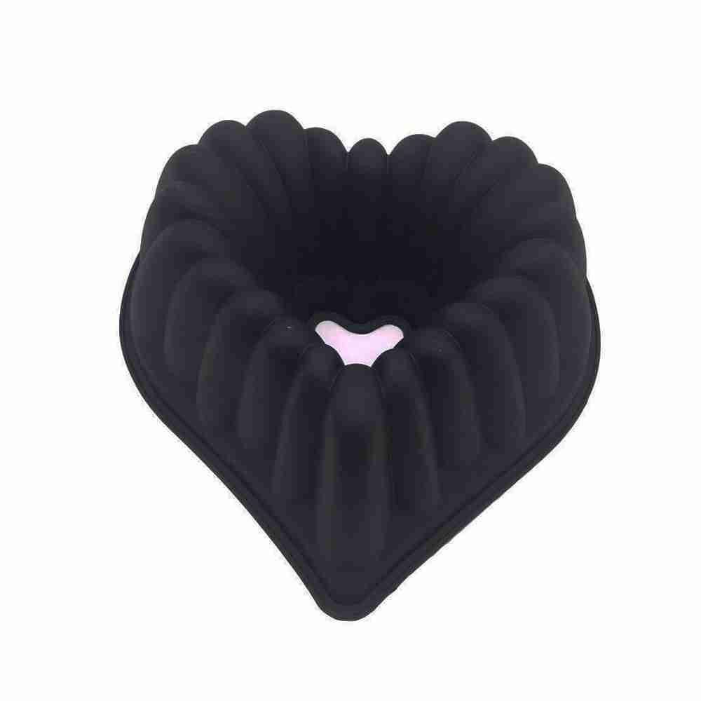 Forma De Silicone Havan Casa Coração Basic 27.5Cm - Preto