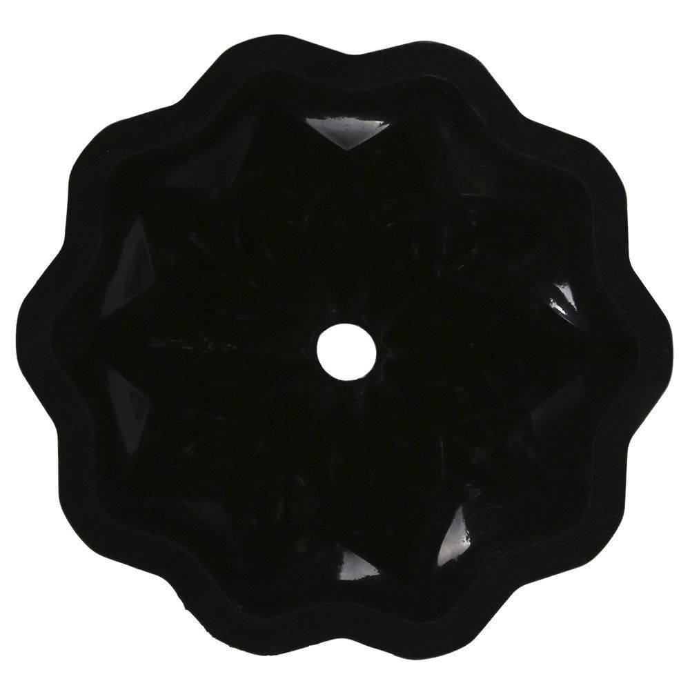 Forma De Silicone Havan Casa Furo Flor Basic 26,5Cm - Preto