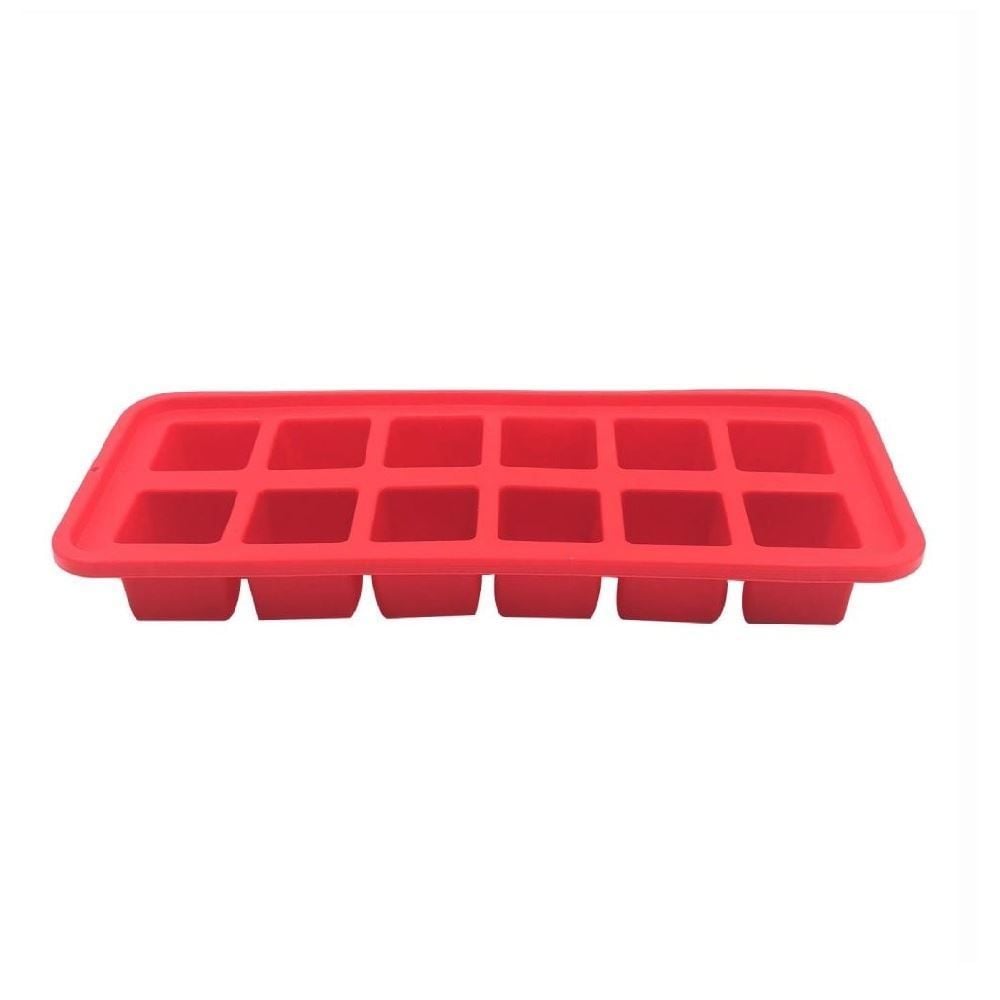 Forma de Silicone para Gelo Basic Havan Casa - Vermelho