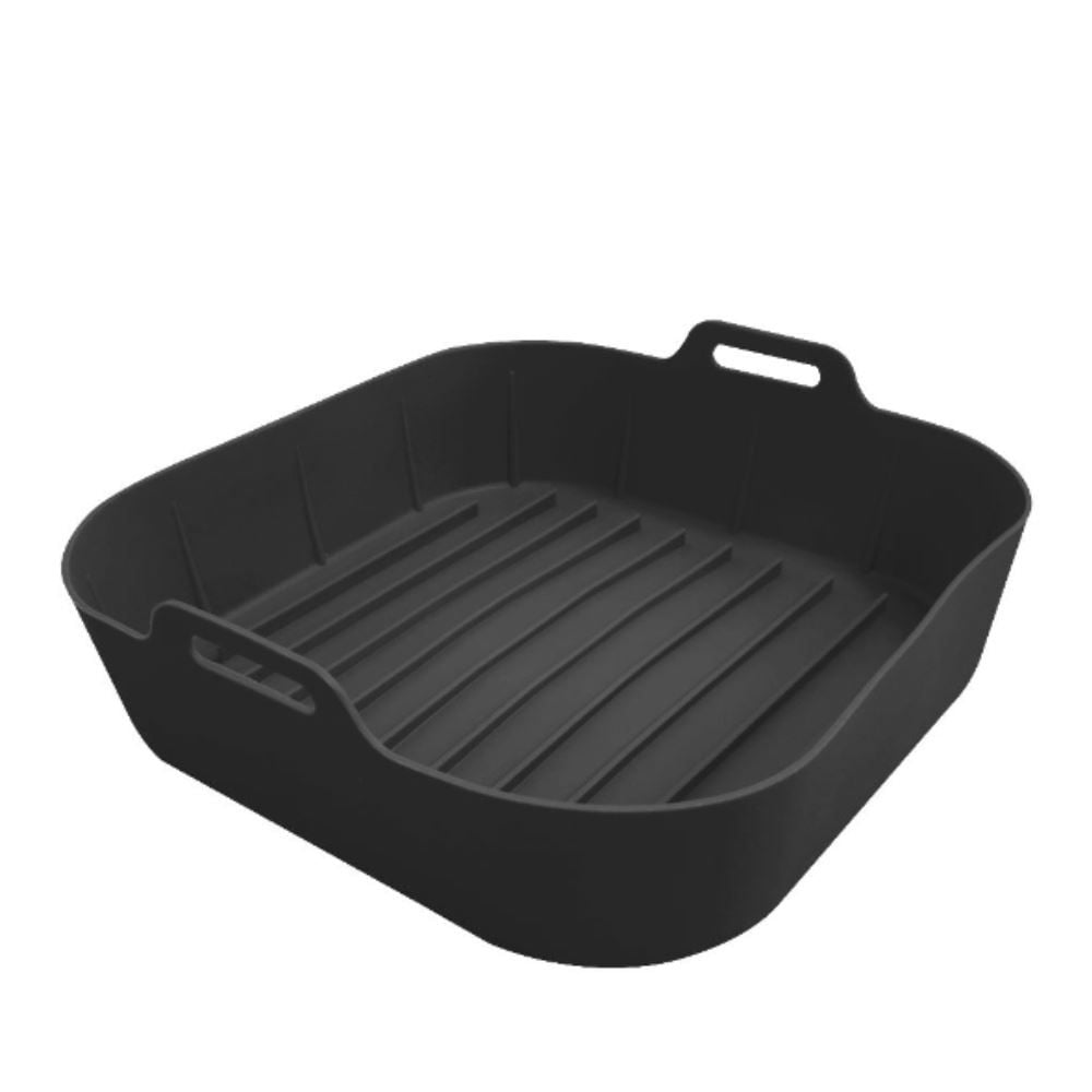 Forma Para Air Fryer Quadrada De Silicone Havan Casa 20Cm - Preto