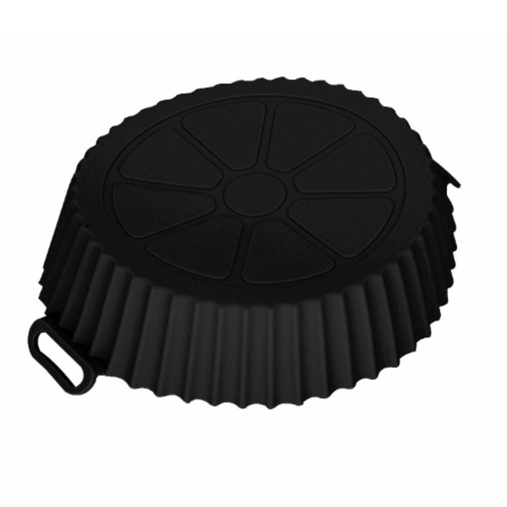 Forma Para Air Fryer Redonda De Silicone Havan Casa 19Cm - Preto