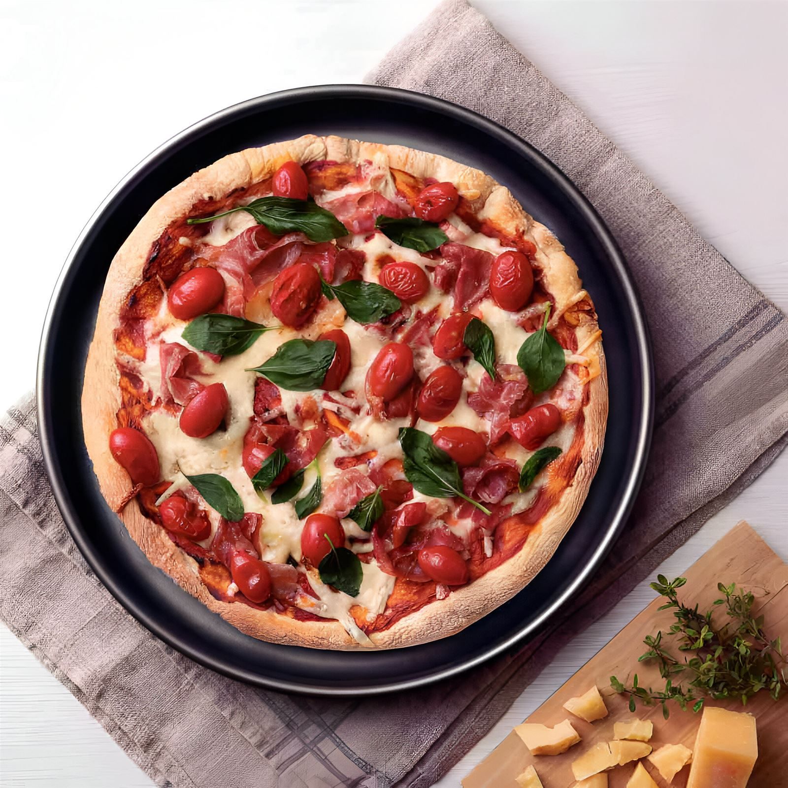 Assadeira Para Pizza Alumínio Starflon Max Brasil Tramontina 30 Cm - Grafite