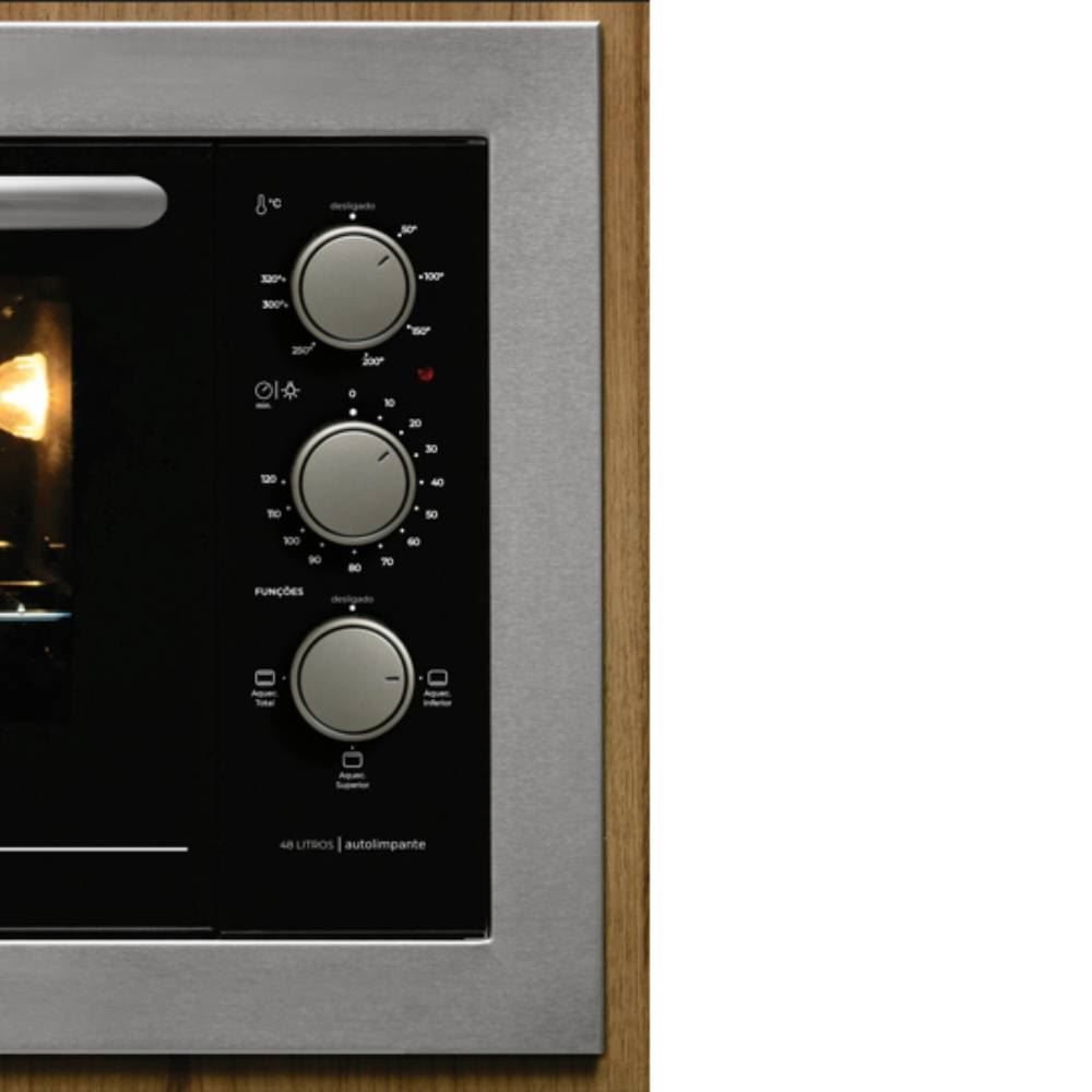 Forno Elétrico Fischer 48 Litros de Embutir Fit Line