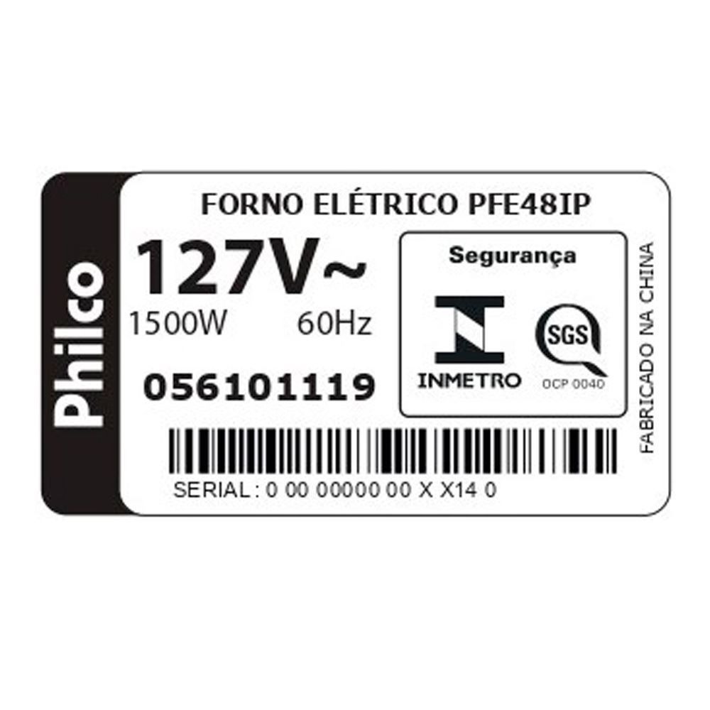 Forno Elétrico Philco 46 Litros 1500W PFE48IP