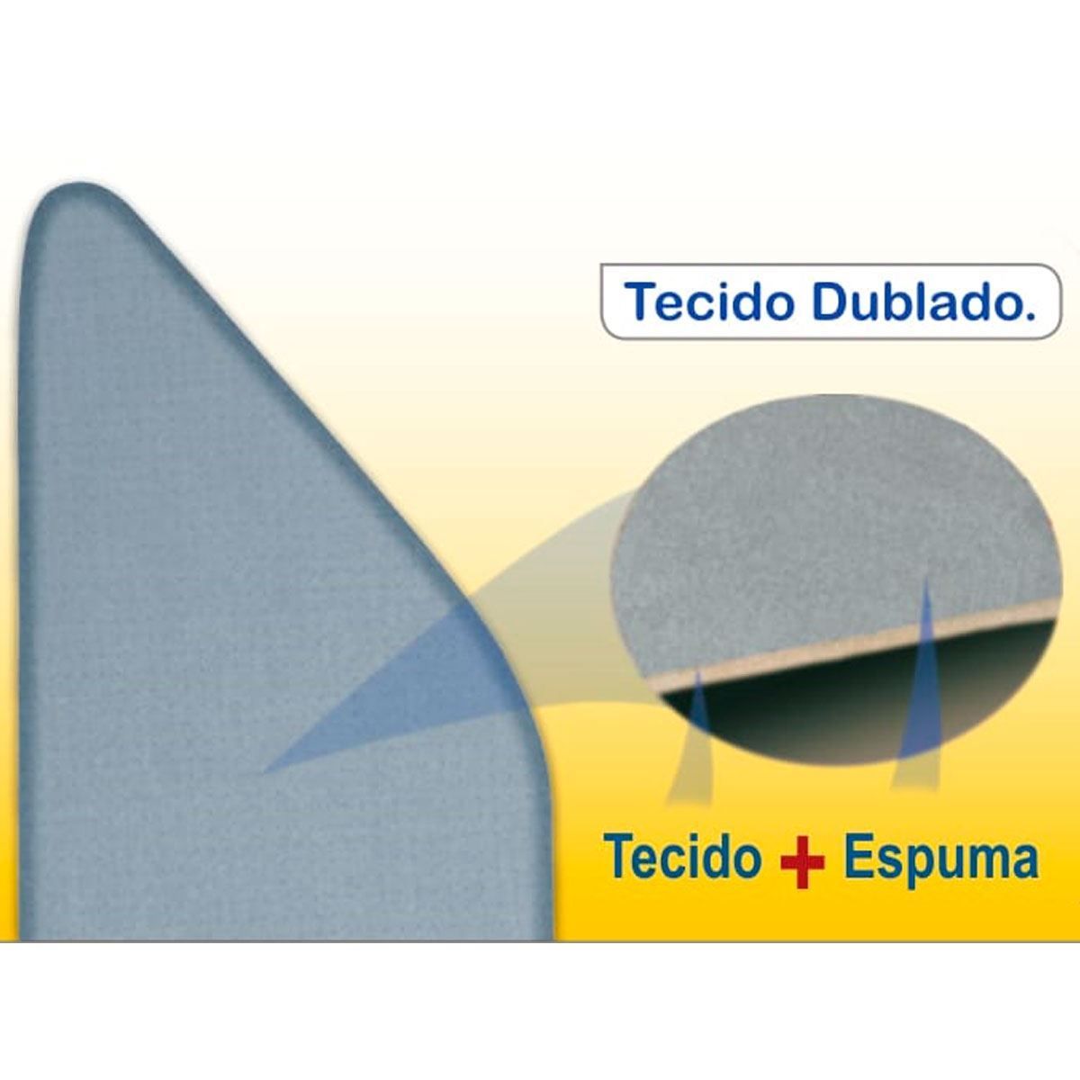 Forro para Tábua de Passar 1,15x45cm Utimil - Mescla