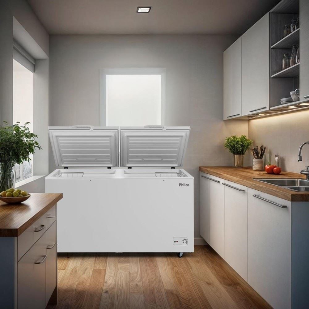 Freezer Horizontal 500L Philco 2 em 1 PFH520B