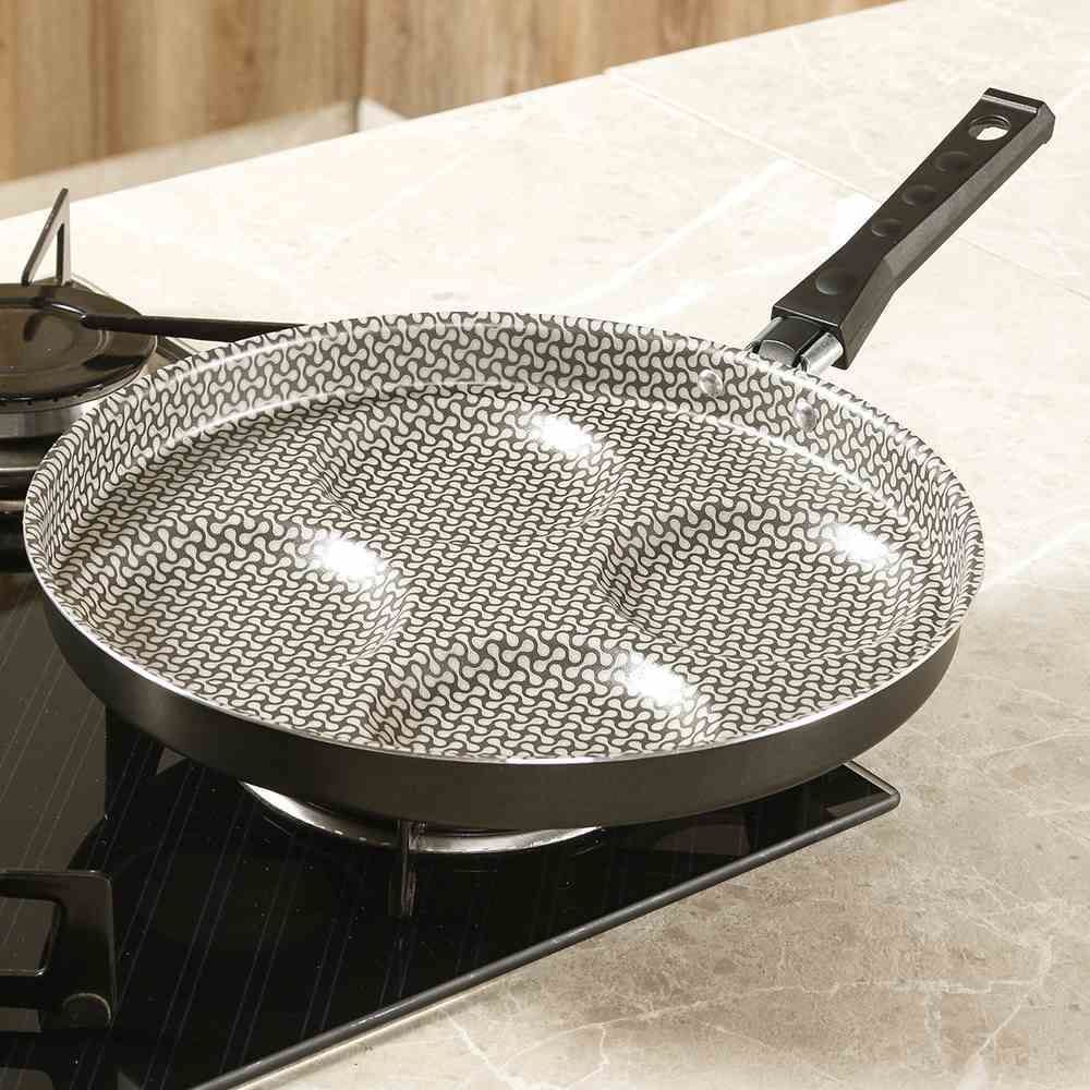 Frigideira 4 Ovos Fortaleza 26Cm - Preto