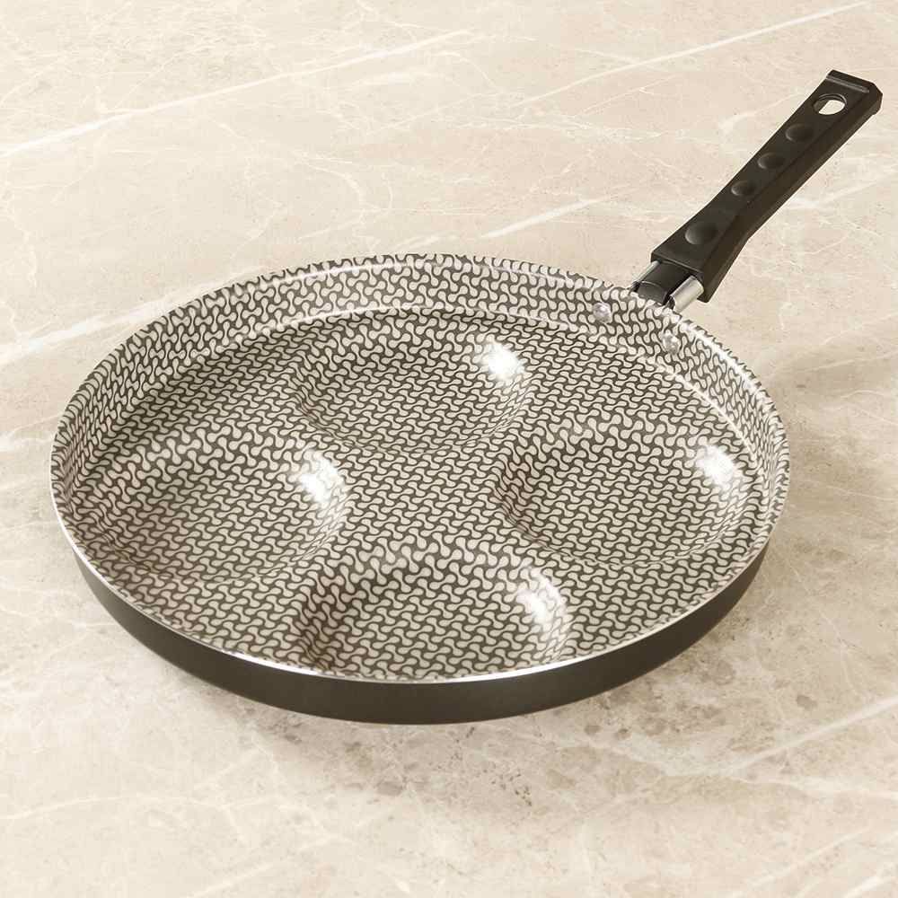 Frigideira 4 Ovos Fortaleza 26Cm - Preto