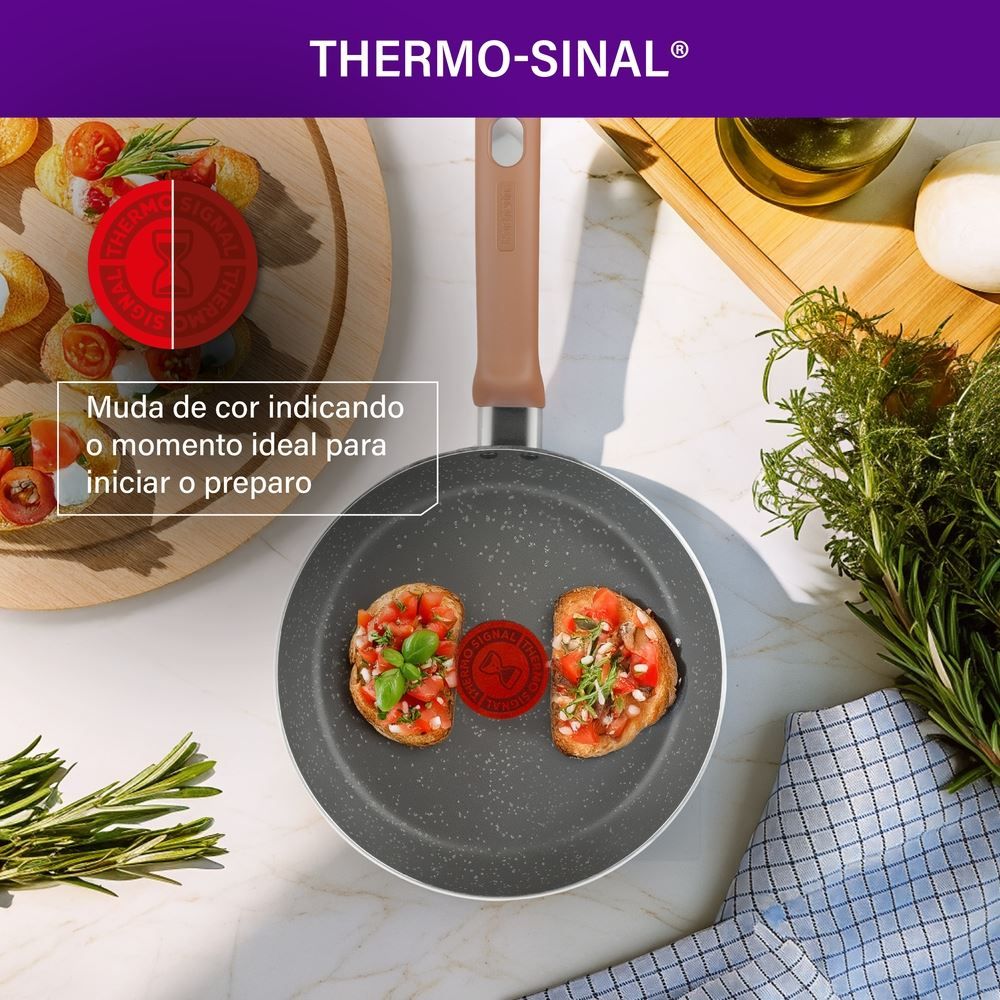 Frigideira Rochedo Natural Stone 20Cm - 20cm