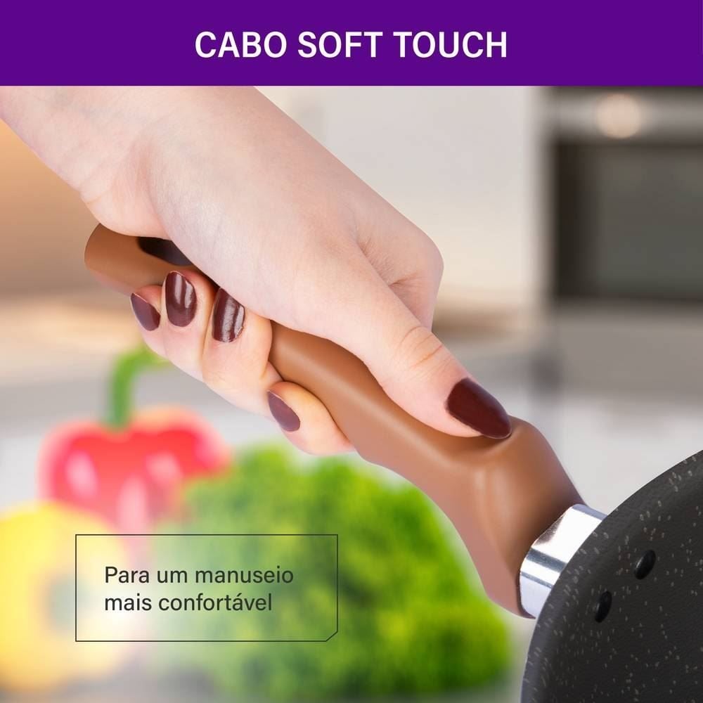 Frigideira Rochedo Natural Stone 20Cm - 20cm