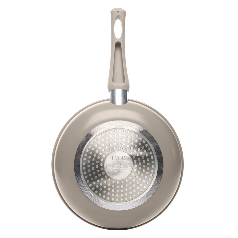 Frigideira De Indução Alumínio Revestida Cerâmica Lyor 1,150L - TAUPE
