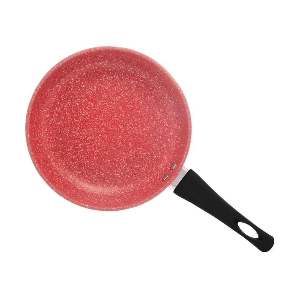 Frigideira De Indução Alumínio Revestida Cerâmica Granilite Lyor 1 Litro - Preto e Vermelho