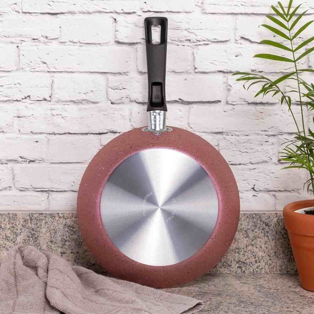 Frigideira Marmorizada Tramontina 1,2 Litros - Rosa