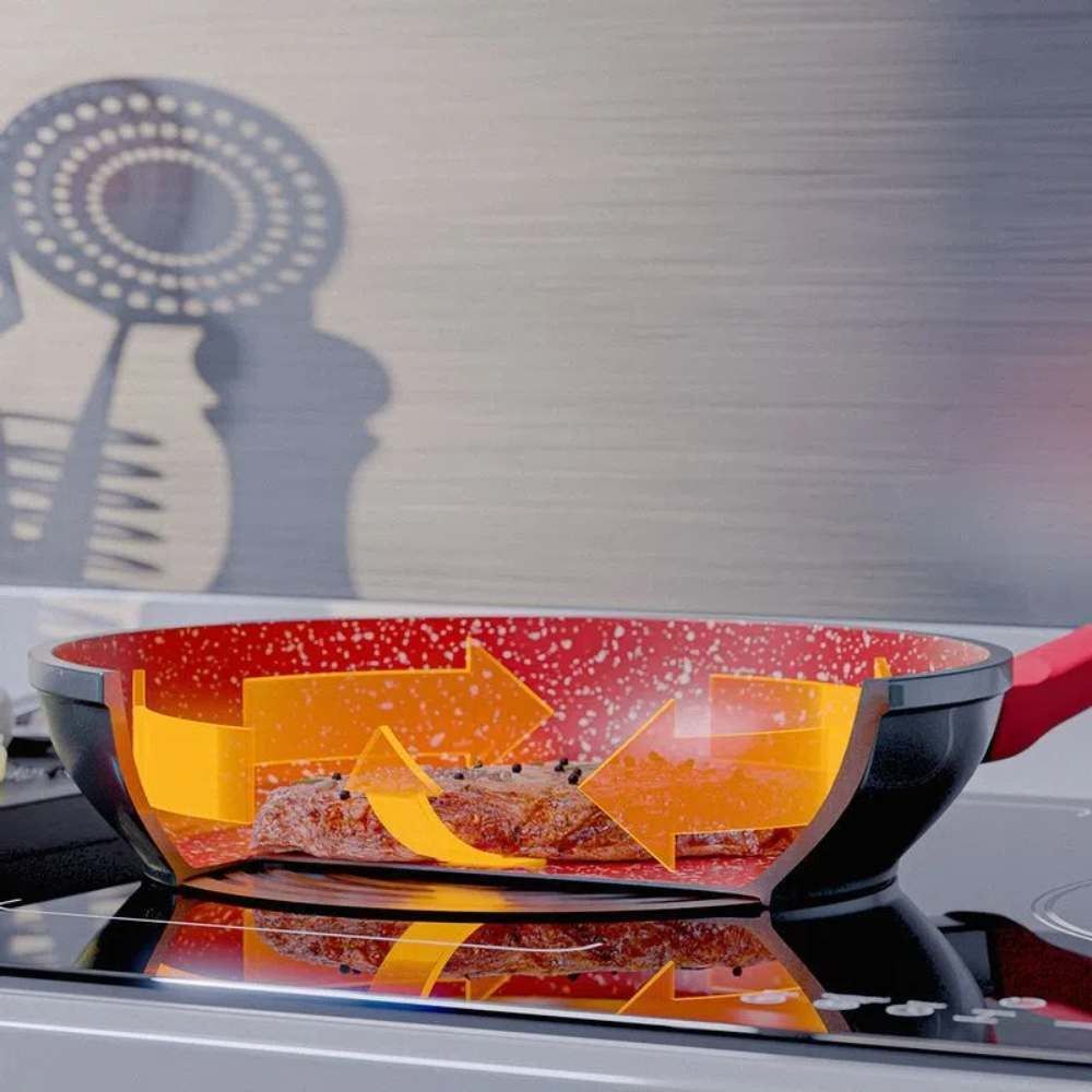 Frigideira Redstone Définitive Philco 1,7L - Cinza com Vermelho