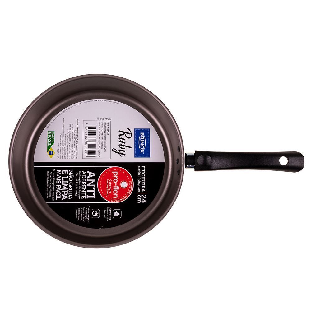 Frigideira Ruby 24X5cm Brinox - Vermelho