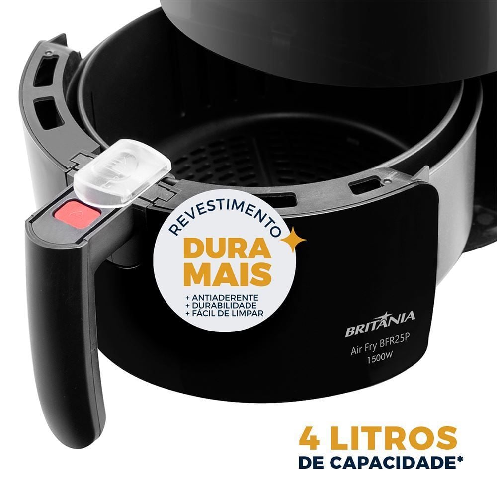Fritadeira Air Fryer Britânia Air Flow 360° 1500W BFR25P