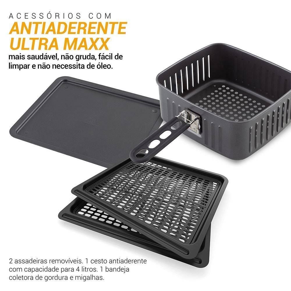Fritadeira Air Fryer 12 Litros 4 em 1 Oven Philco PFR2200P