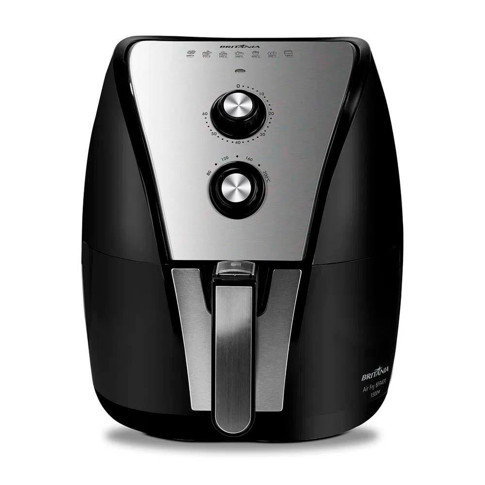 Fritadeira Air Fryer Britânia 5 Litros Antiaderente BFR40PI