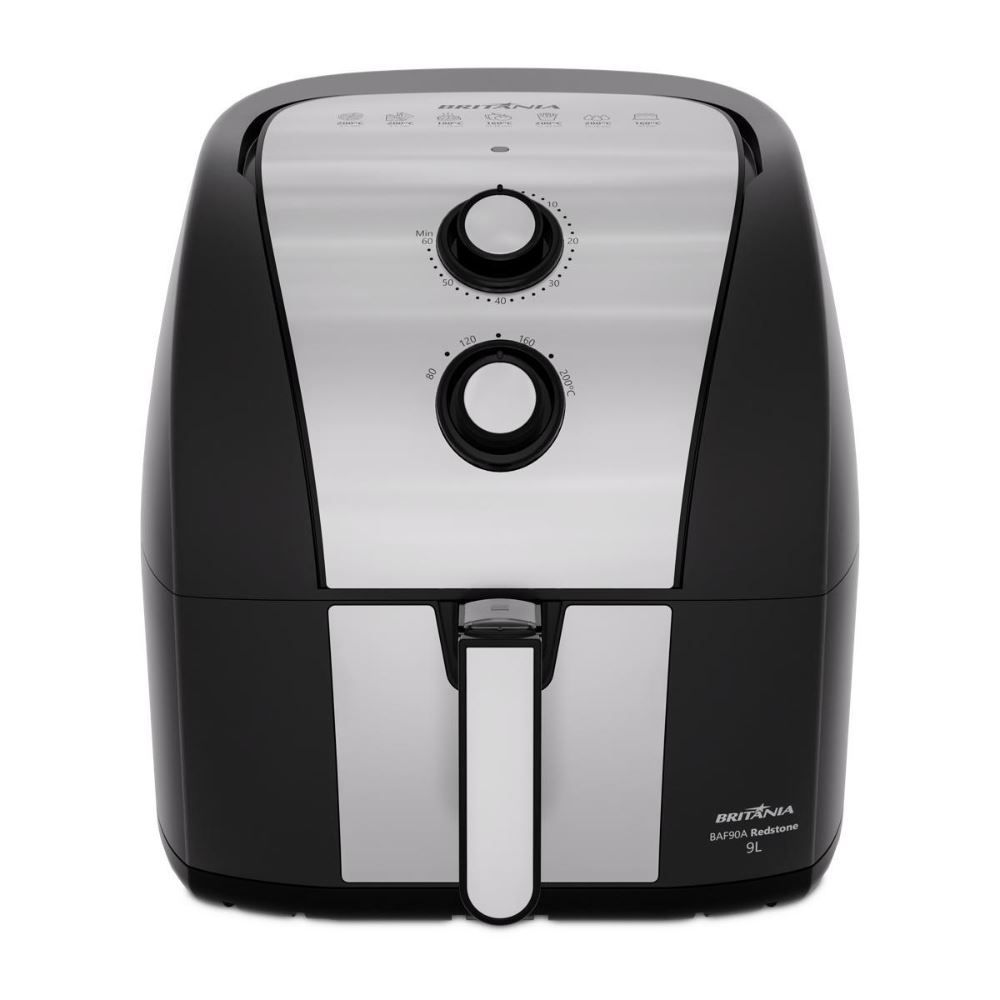 Fritadeira Air Fryer Britânia 9 Litros 2000W Antiaderente Redstone BAF90A