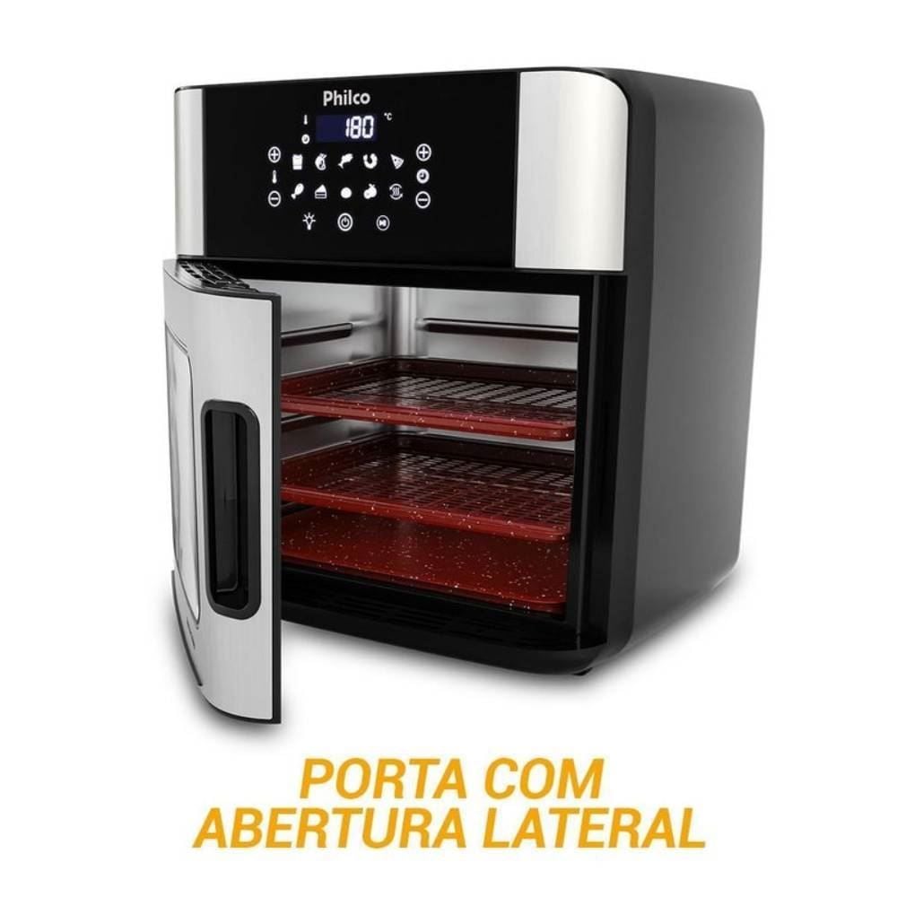 Fritadeira Air Fryer Philco 16 Litros 4 em 1 Painel Digital PAF16A