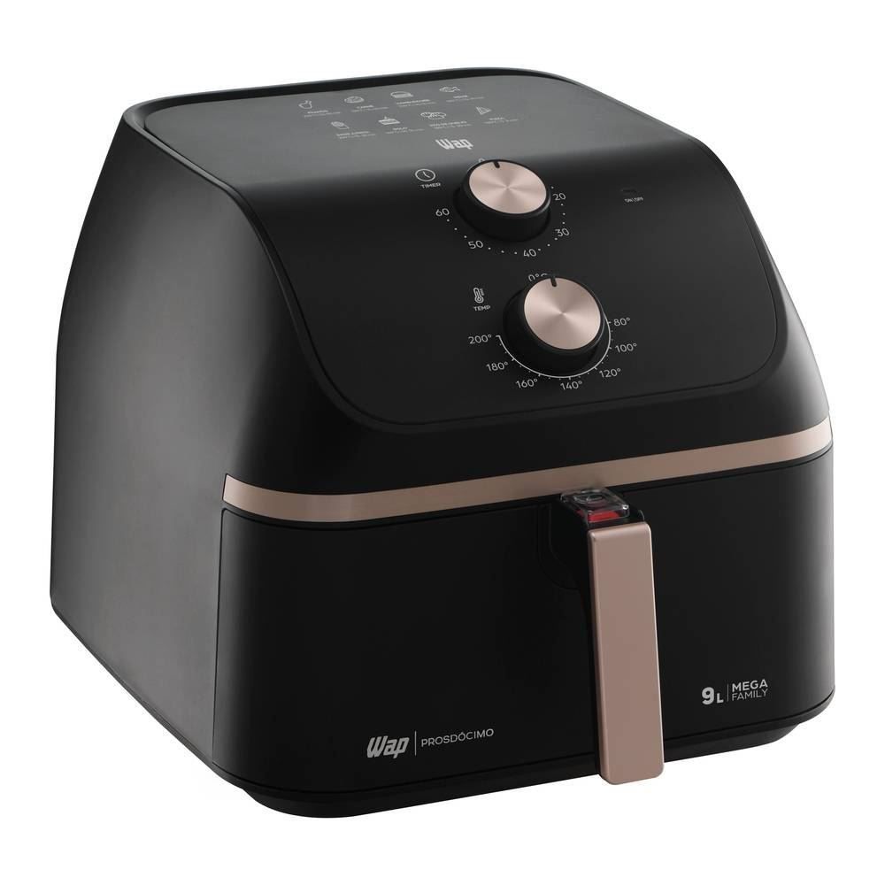 Fritadeira Air Fryer Wap WAFM9 9L Cesto Quadrado e Amplo 1900W