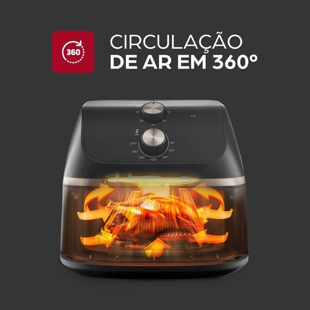 Fritadeira Air Fryer Wap WAFM9 9L Cesto Quadrado e Amplo 1900W