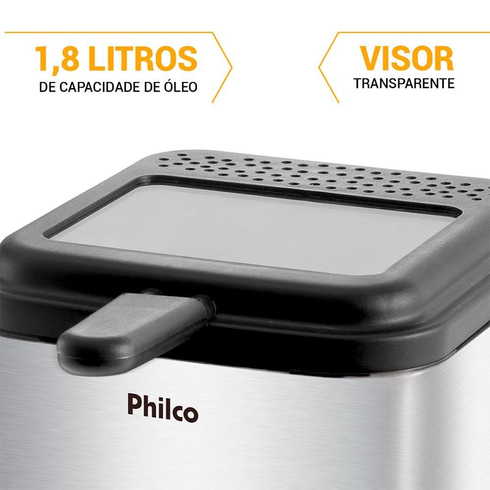 Fritadeira Philco Deep Fry Inox 1,8L 900W