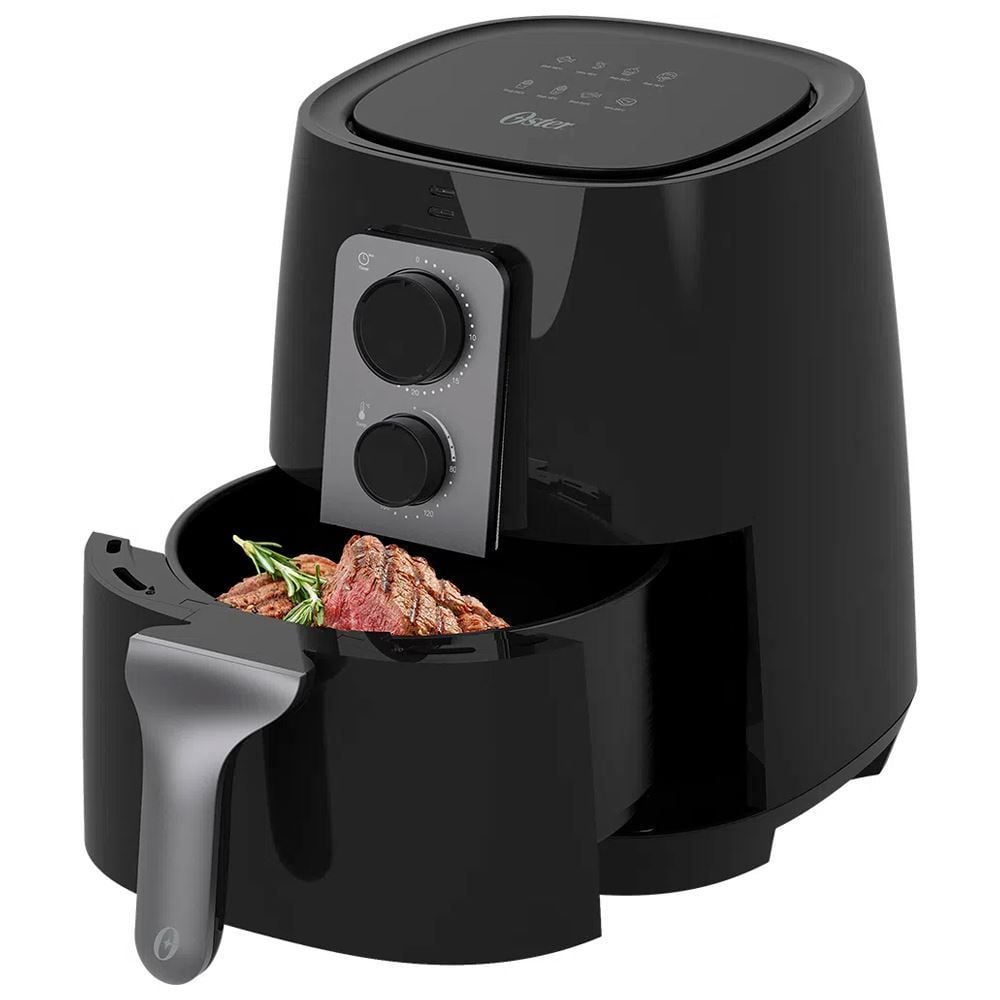 Fritadeira Air Fryer Elétrica Sem Óleo Oster Black 3,3L