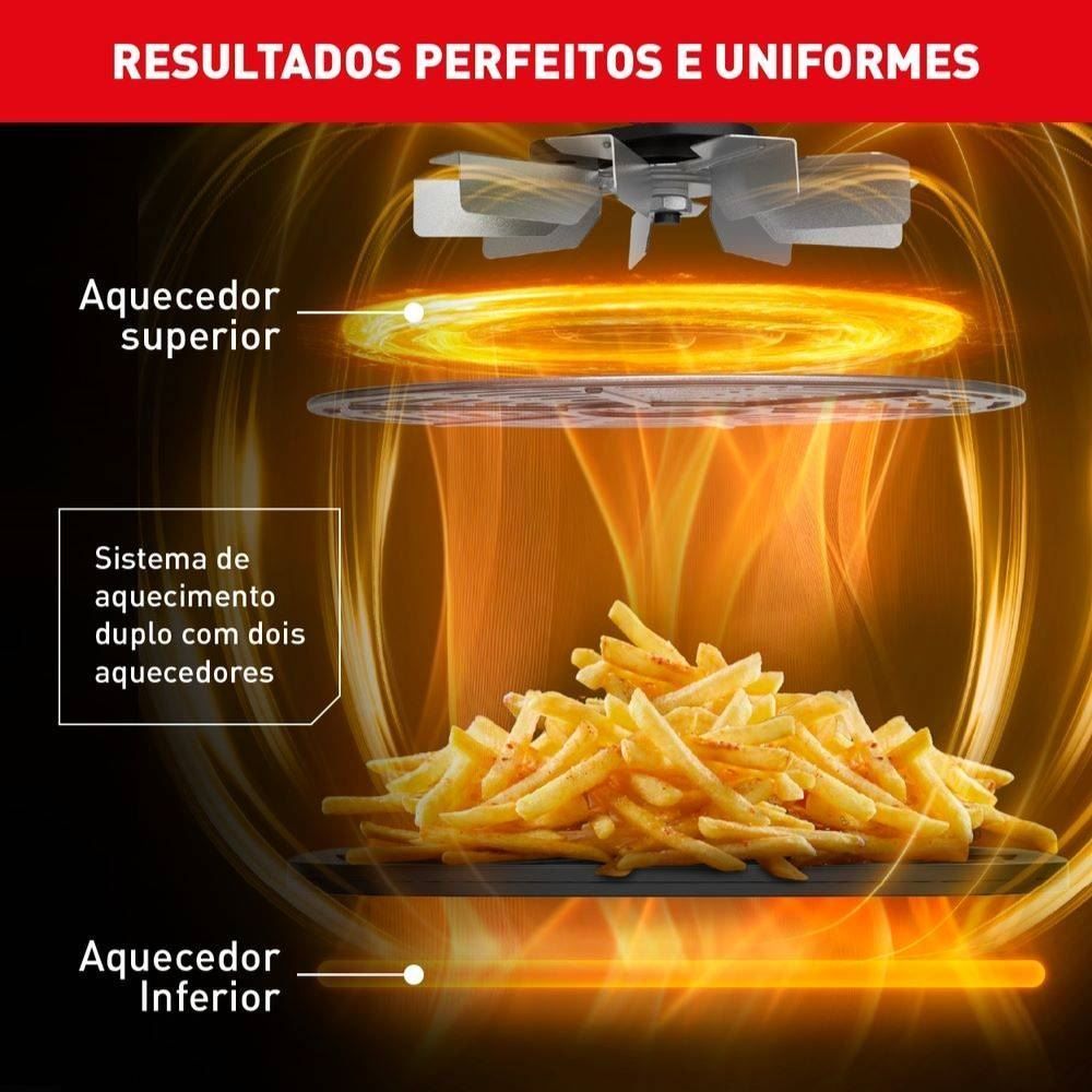 Fritadeira Air Fryer Arno Easy Fry Extra Superfície Cinza AFP4