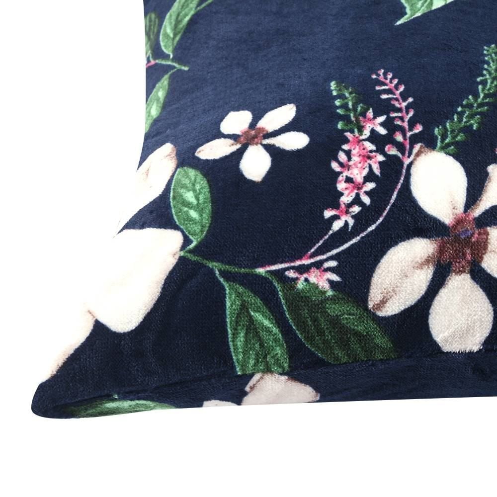 Fronha Avulsa Plush Estampada Havan Casa - Aimee Floral Azul