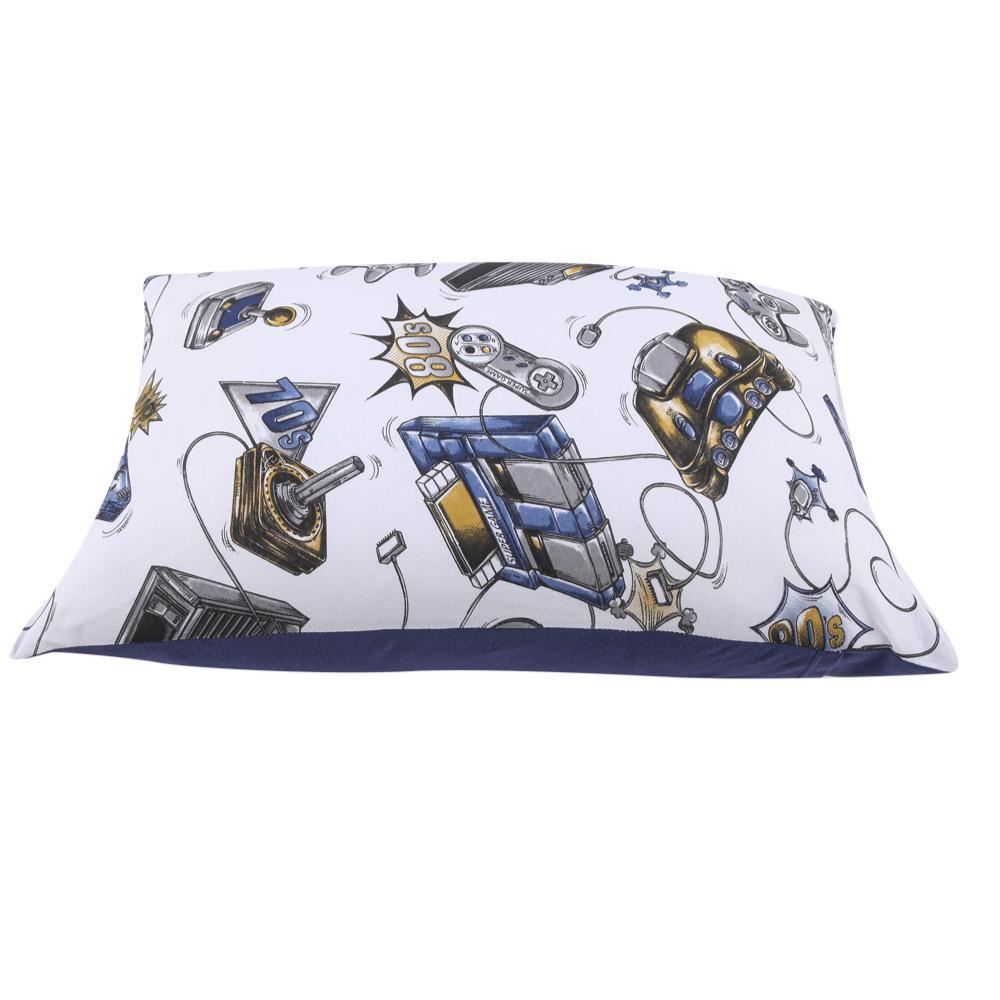 Fronha Avulsa Infantil Malha Estampada Havan Casa - Play Marinho