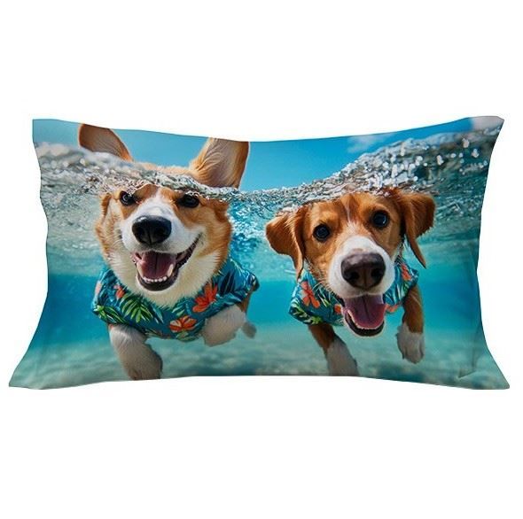 Fronha Avulsa Estampa Digital Decore Havan Casa - SUMMER DOGS
