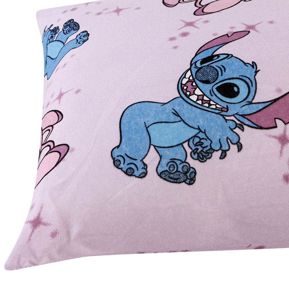 Fronha Avulsa Estampada 100% Algodão Disney - Stitch e Angel 