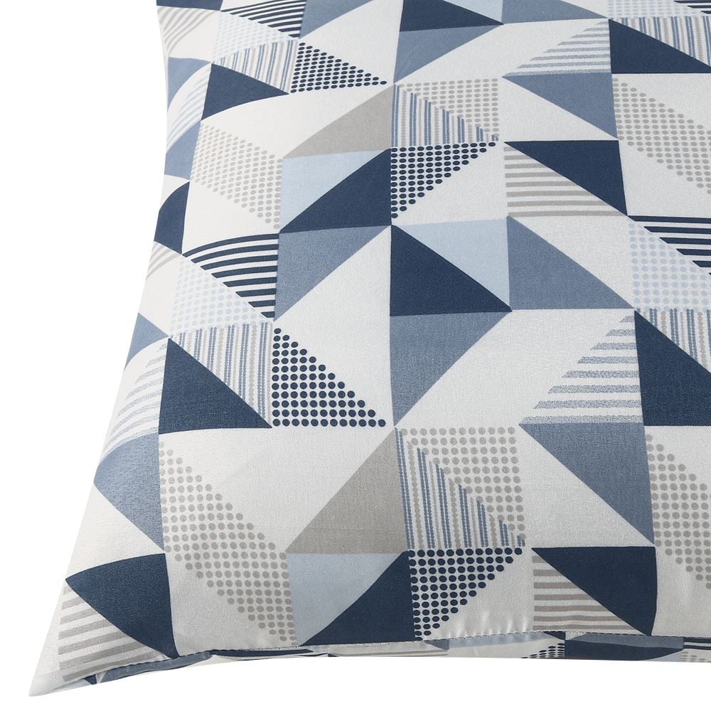 Fronha Avulsa Microfibra Estampada 100% Poliéster Havan Casa - Log Azul