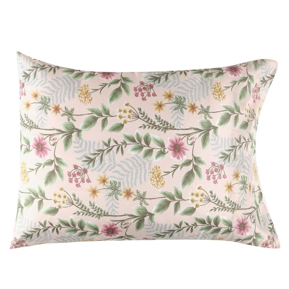 Fronha Avulsa Microfibra Estampada 100% Poliéster Havan Casa - Iris Flowers Rosa