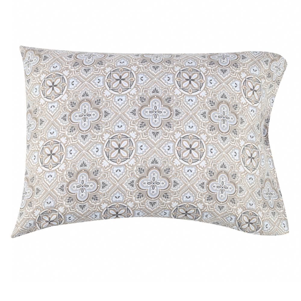 Fronha Avulsa Microfibra Estampada 100% Poliéster Havan Casa - Mandal Kaki