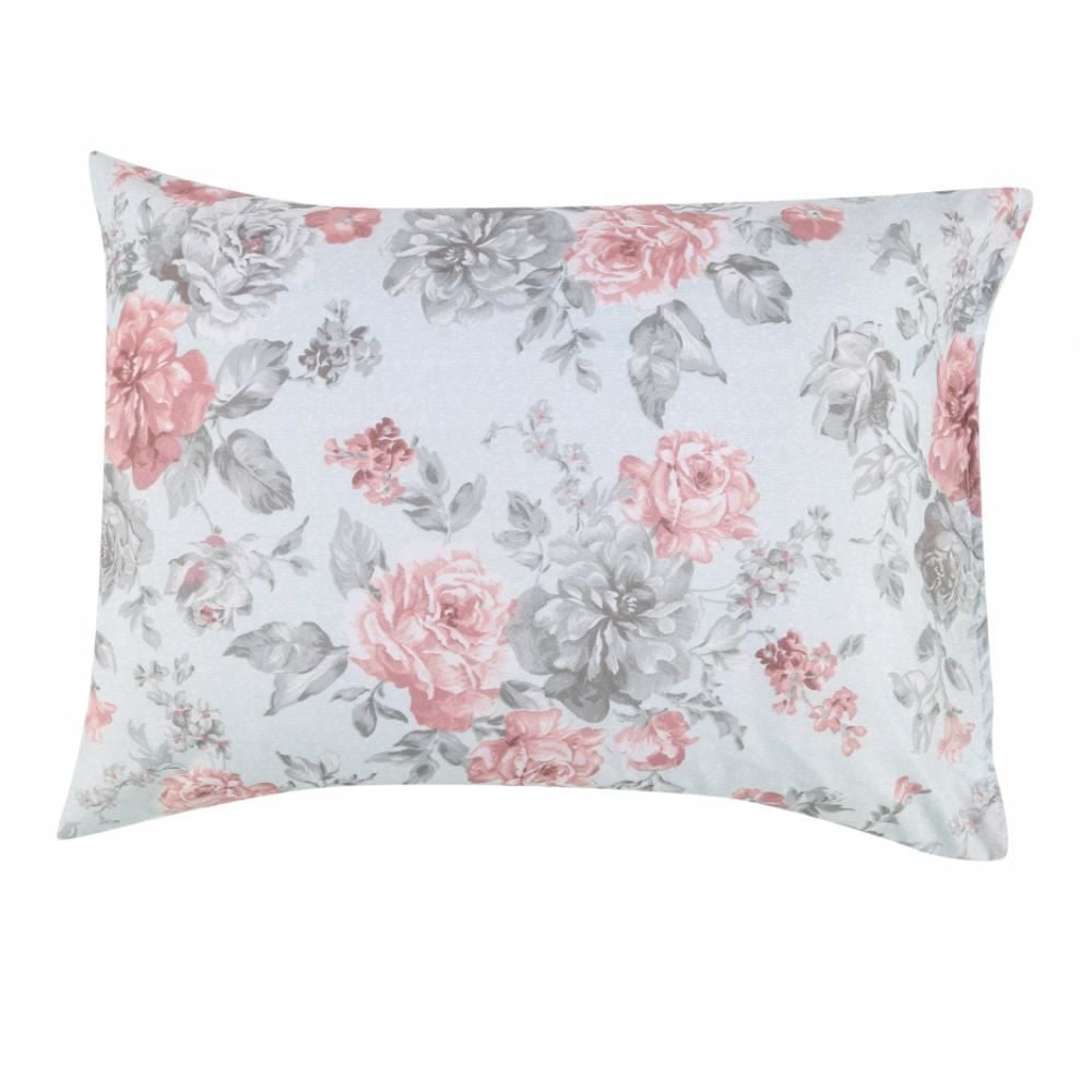 Fronha Avulsa Microfibra Estampada 100% Poliéster Havan Casa - Suela Flowers Verde