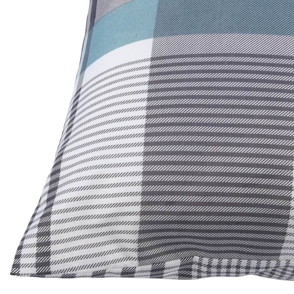 Fronha Avulsa Microfibra Estampada 100% Poliéster Havan Casa - Pedro Xadrez Cinza