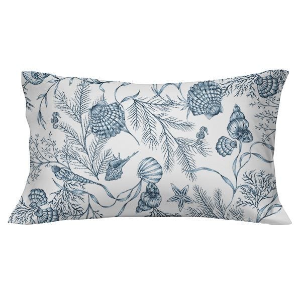 Fronha Avulsa Malha Estampada Havan Casa - AQUA/AZUL MARINHO